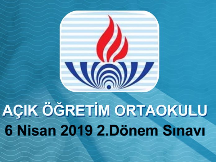 6-nisan-aoo-acik-ogretim-ortaokulu 6 Nisan 2019 AÖO Açık Öğretim Ortaokulu 2.dönem soruları