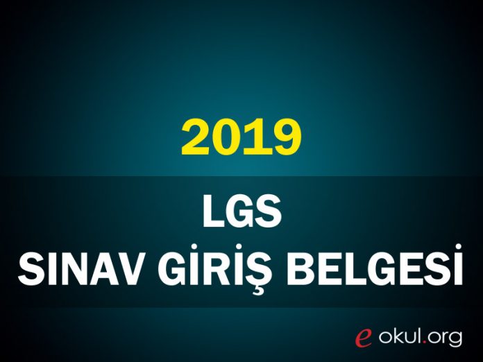 2019-LGS-sinav-giris-belgesi 2019 lgs sınav giriş belgesi