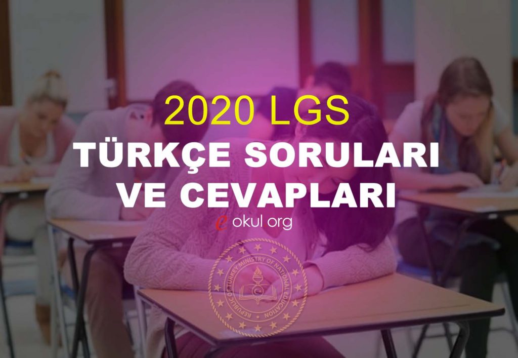 2020 LGS Türkçe Soruları ve Cevapları