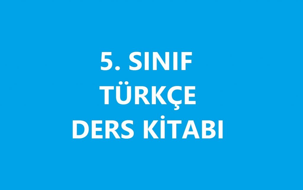 5. Sınıf Türkçe Ders Kitabı İndir PDF